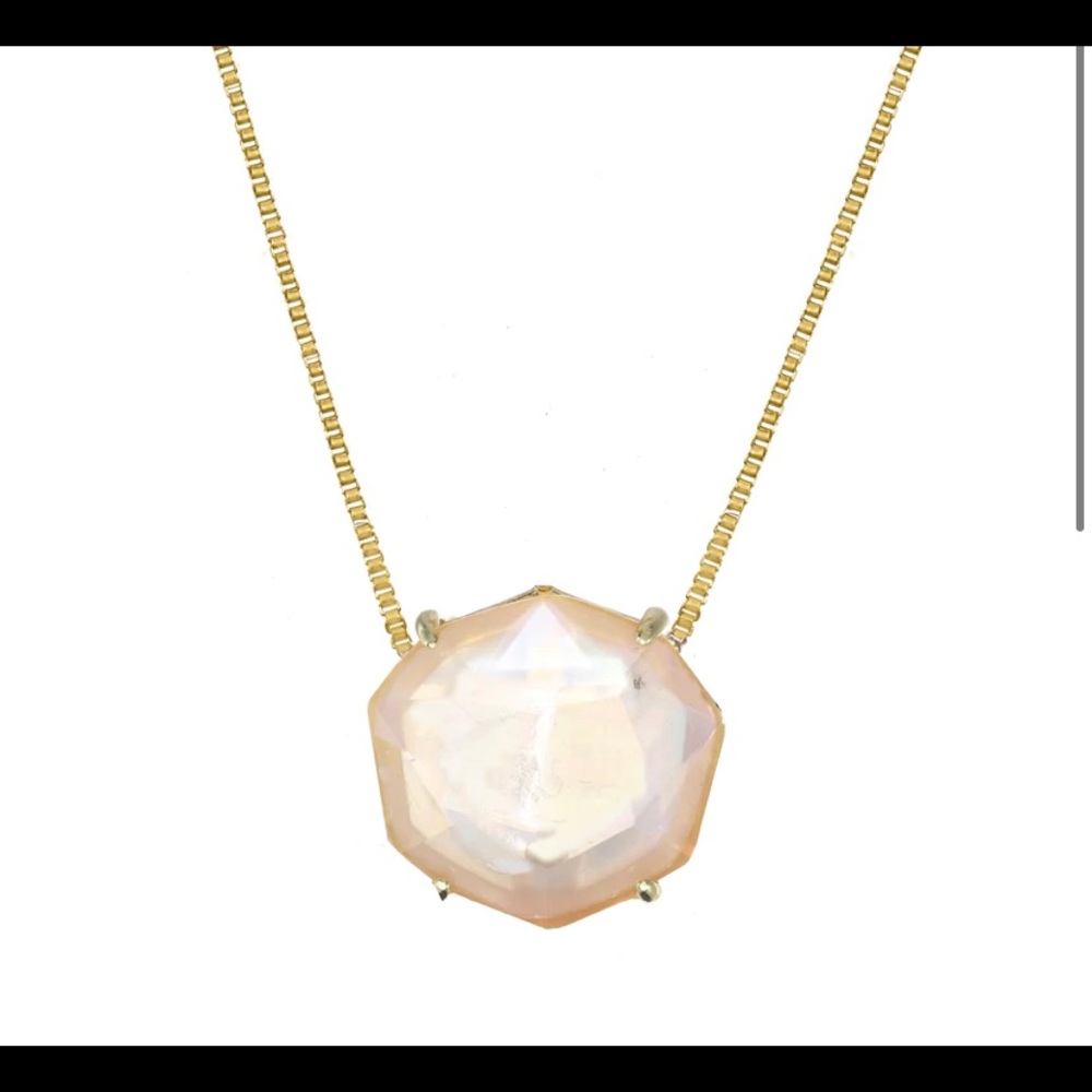 Pink mother of pearl 16” necklace